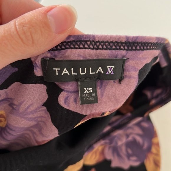 Aritzia Talula Floral High Waist Bodycon Pull On Mini Skirt - Picture 10 of 10